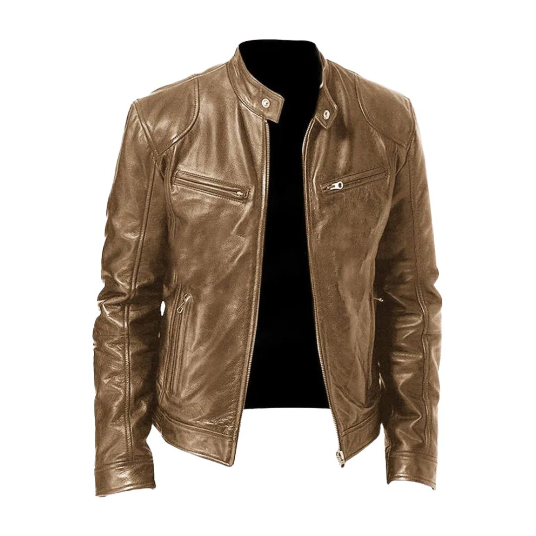 Lukasbiker Bikerjacke in Kamel