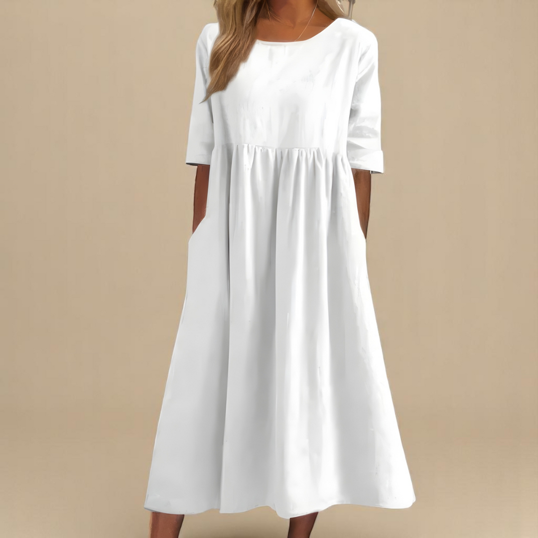 Emily™ | Klassisches Kleid mit Halbarm