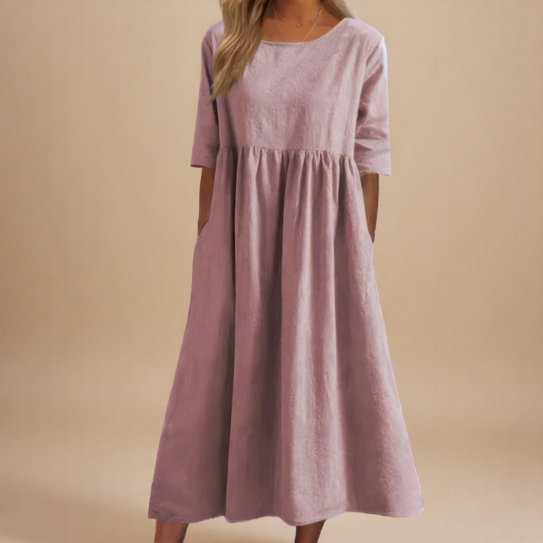 Emily™ | Klassisches Kleid mit Halbarm