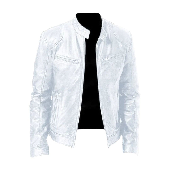 Lukasbiker Bikerjacke in Weiß