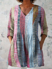 Anais™ | Tunika-Bluse mit Pastellstreifen