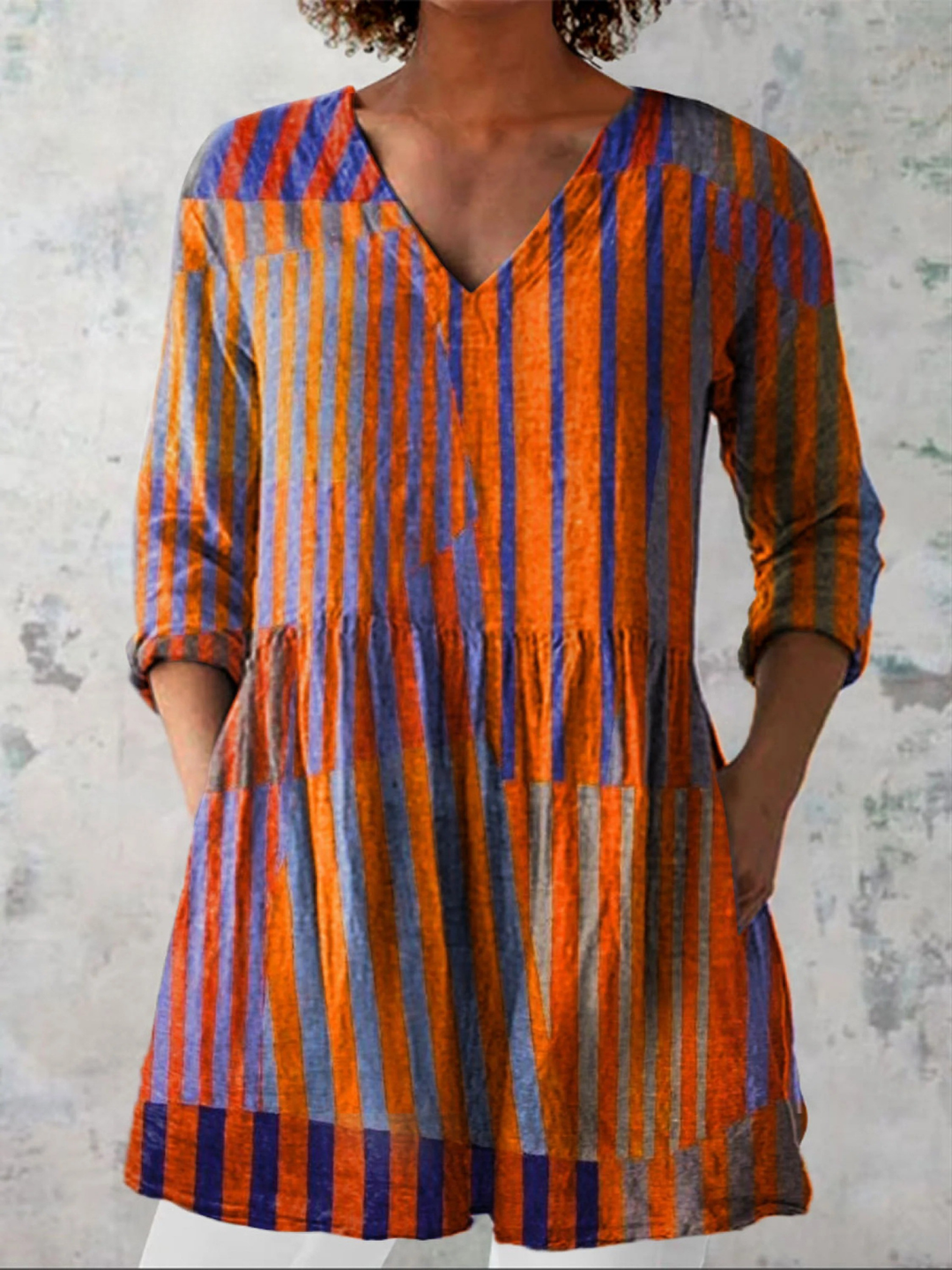 Nadia Tunika-Bluse, Mehrfarbig