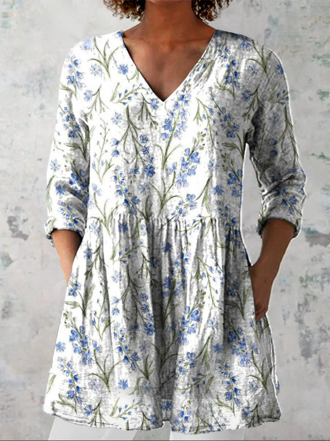 Jeanne Tunika-Bluse, Mehrfarbig