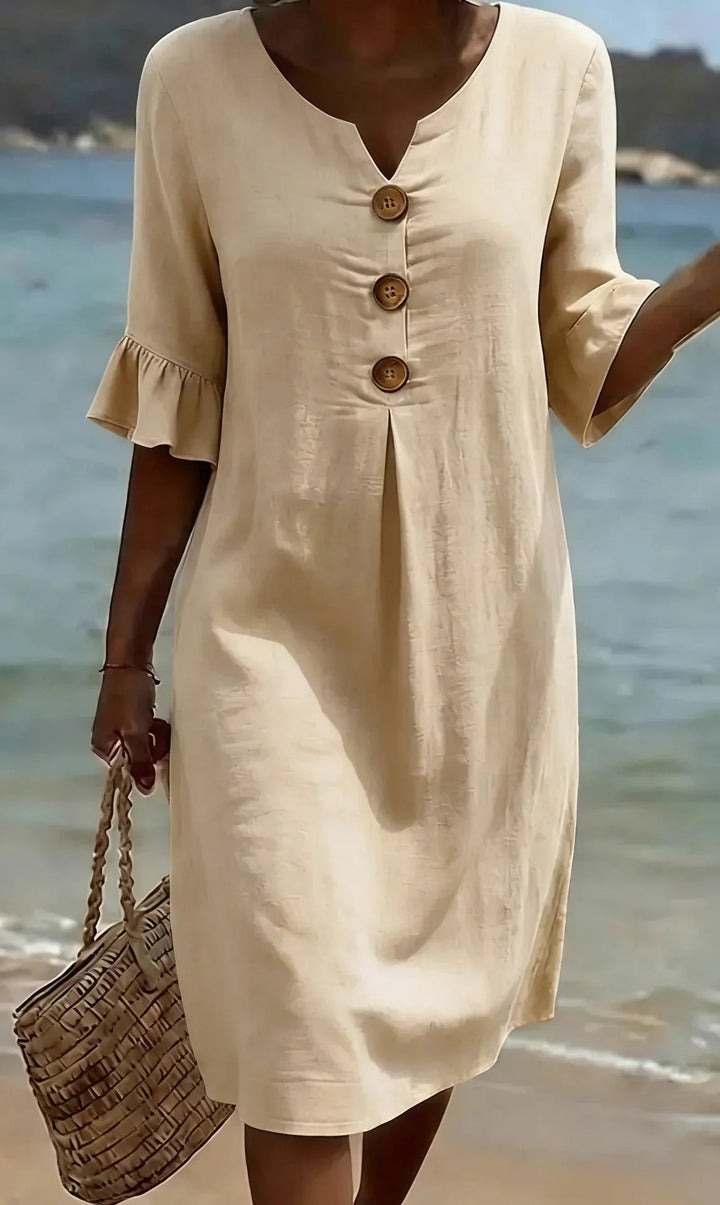 Naomi Shiftkleid in Beige