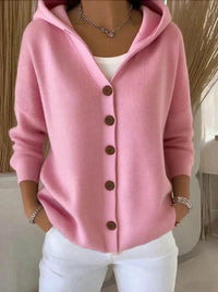Darienne™ | Cardigan mit Kapuze und Knopfleiste