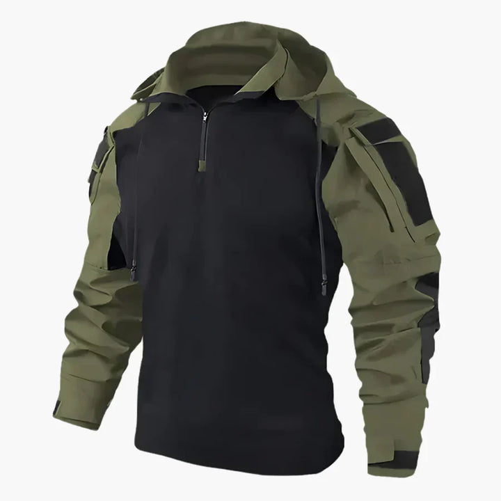 Hubertfeld Jacke in Fischgrat-Optik in Grün