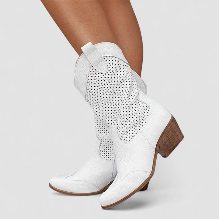 Abigayl™ Westernstiefel in Weiß