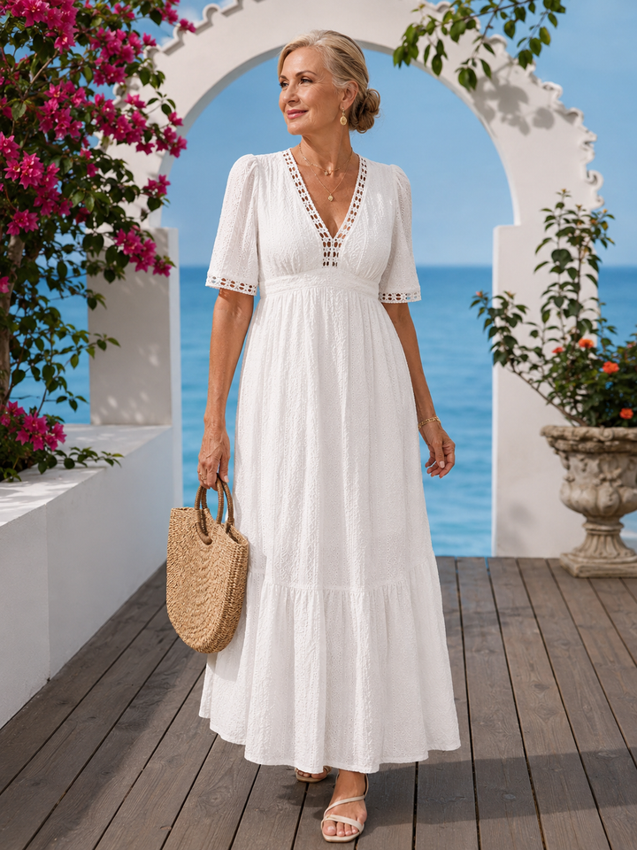 Elowen Sommerkleid in Weiß