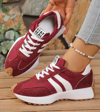 Yvonne™ | Retro-Sneaker in Bordeaux