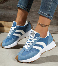 Alina™ | Retro-Sneaker in Jeansblau