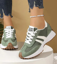 Simone™ | Retro-Sneaker in Salbeigrün
