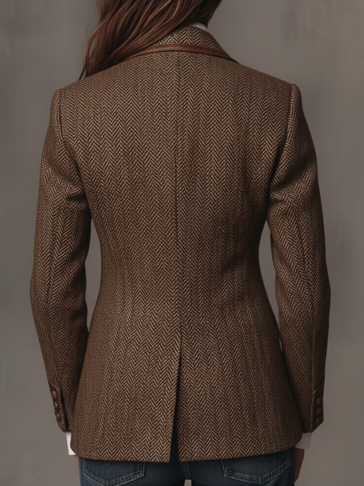 Gisèle™ Blazer in Braun – Rückenansicht