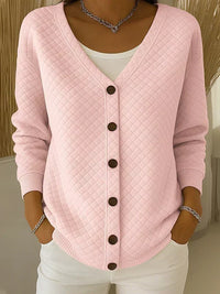 Laverne™ | Gesteppter Cardigan mit V-Ausschnitt