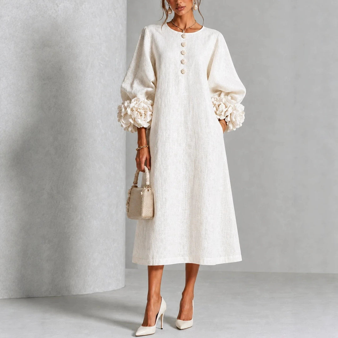 Theodosia™ Midikleid in Weiß