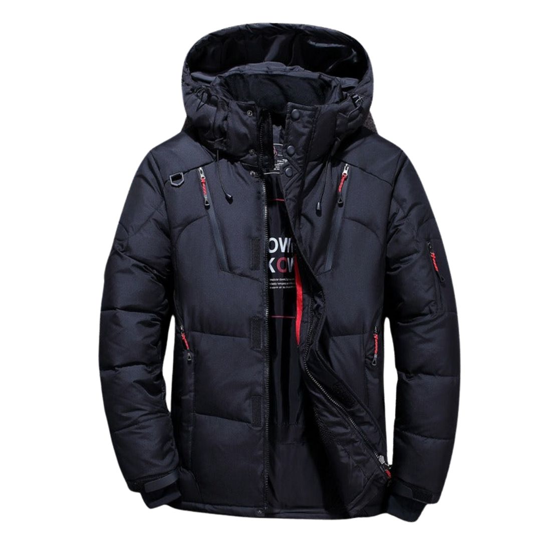 Leopoldparka Winterparka in Schwarz