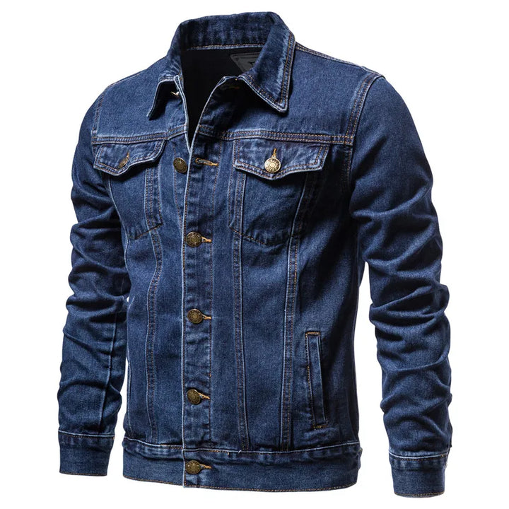Rupertdenim Denim-Bikerjacke Rückansicht
