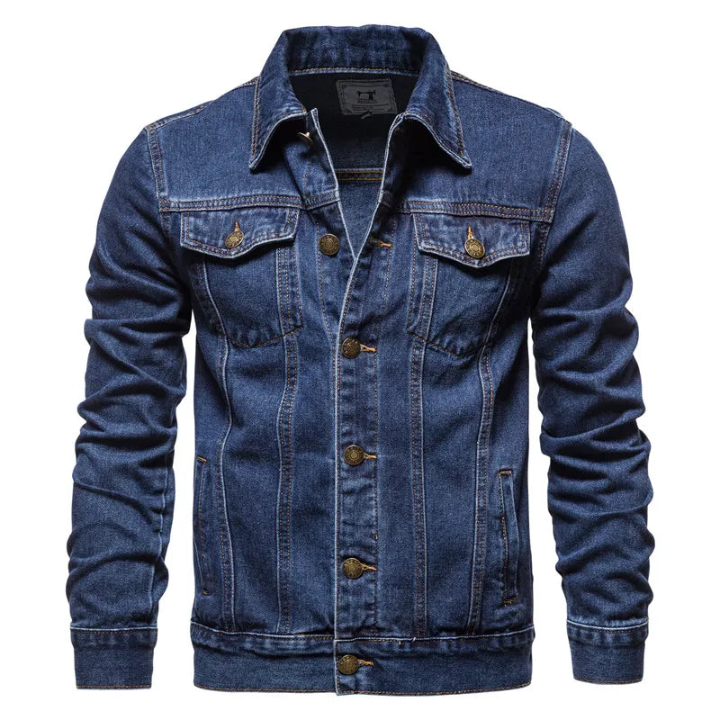 Rupertdenim Denim-Bikerjacke in Dunkelblau
