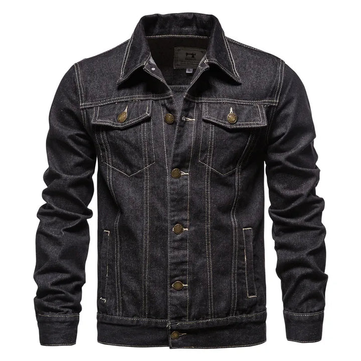Rupertdenim Denim-Bikerjacke in Schwarz