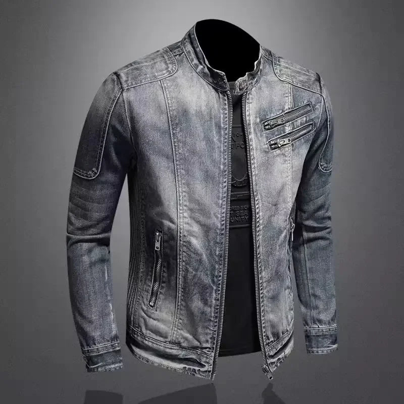 Klausdenim Denim-Jacke getragen