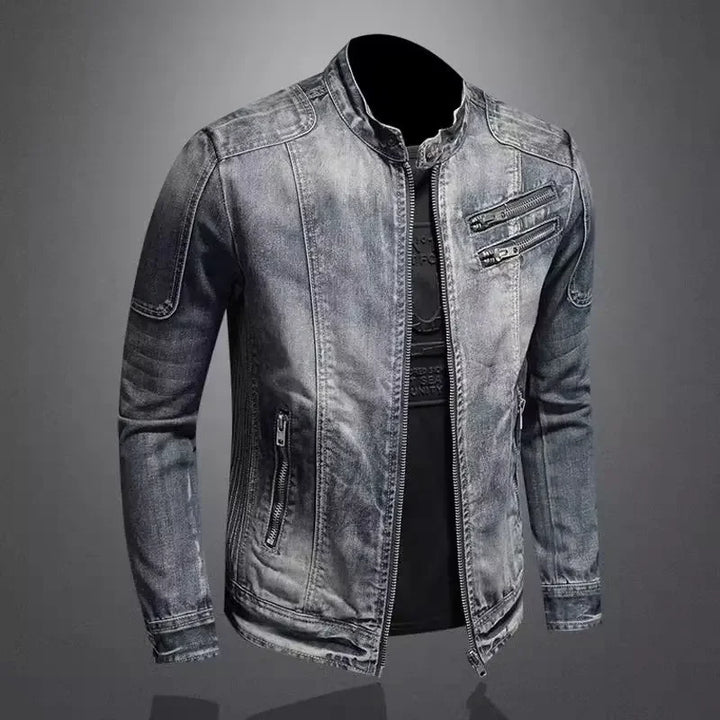 Klausdenim Denim-Jacke getragen