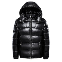 Jakobstepp | Steppjacke mit Kapuze in Glanzoptik