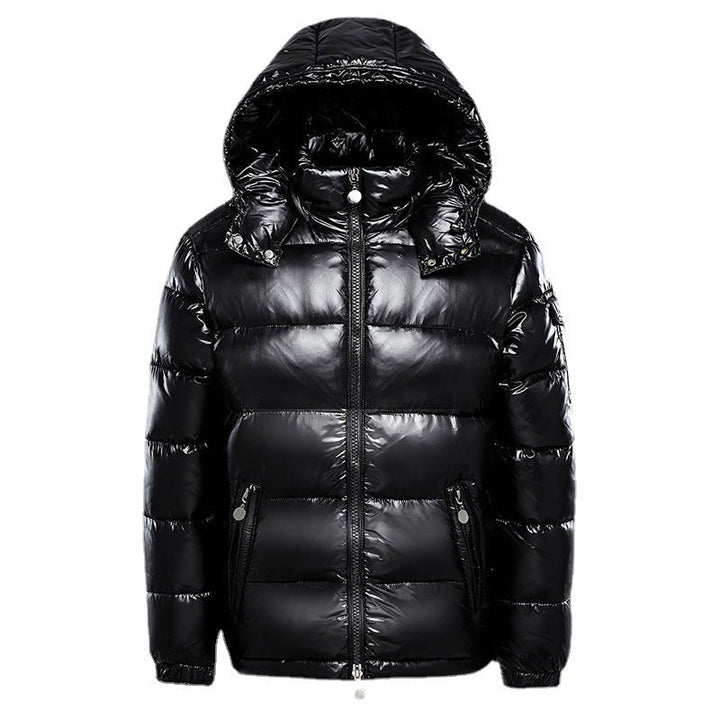 Jakobstepp Steppjacke in Glanzoptik in Schwarz