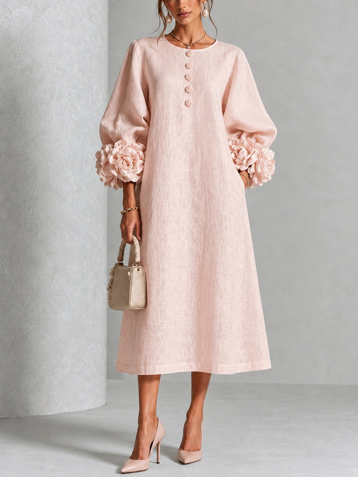 Theodosia™ Midikleid in Rosa