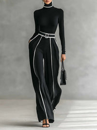 Vera™ | Elegantes Set mit Kontrastdetails