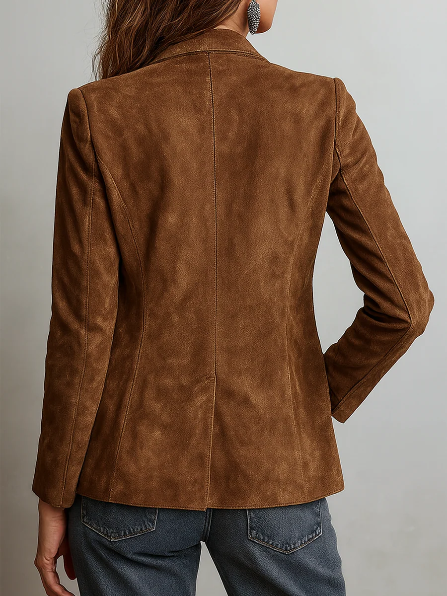 Marcelle™ Blazer in Braun – Rückenansicht