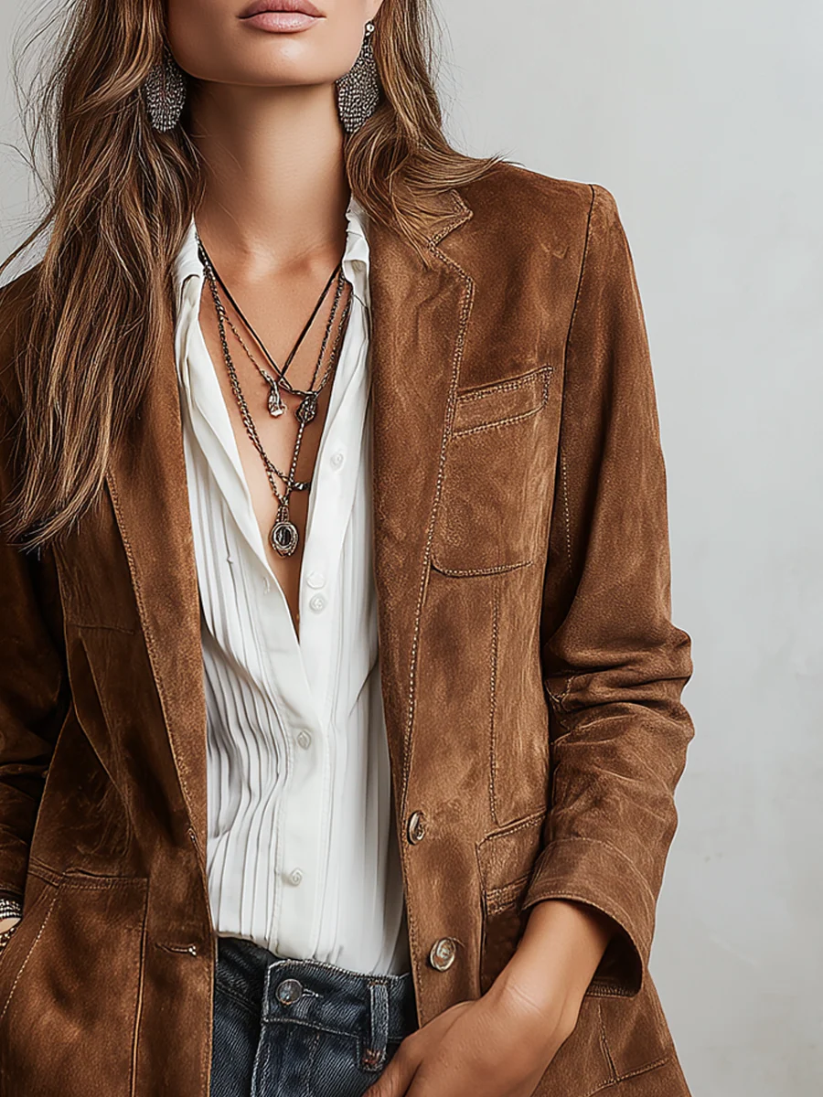 Marcelle™ Blazer – Detail Taschen und Ziernähte