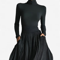 Rachel™ | Maxikleid mit hoher Taille und Seitenschlitz