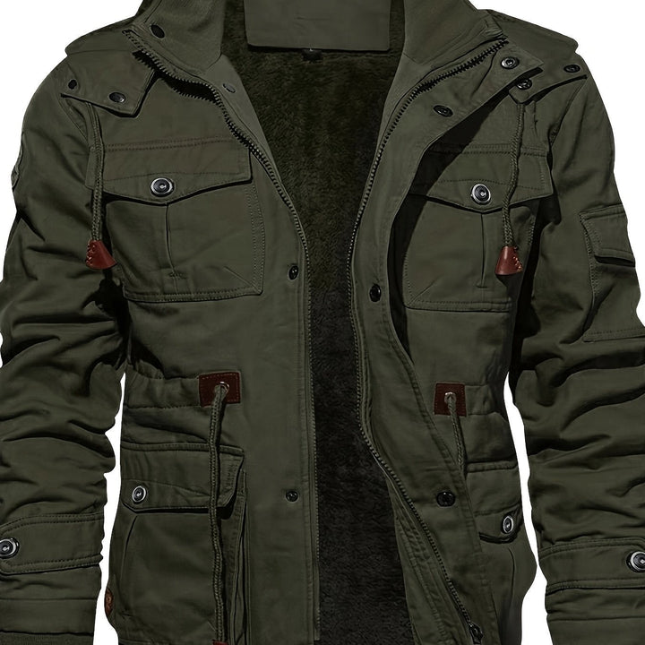 Eliasoutdoor Feldjacke, Detail Teddyfutter und Taschen