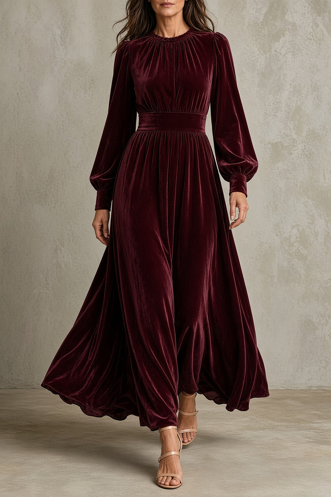 Elena™ Kleid in Bordeaux