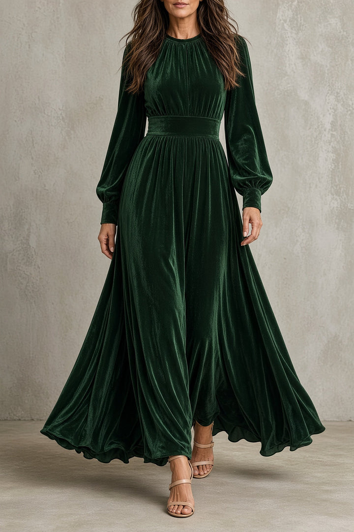 Elena™ Kleid in Dunkelgrün
