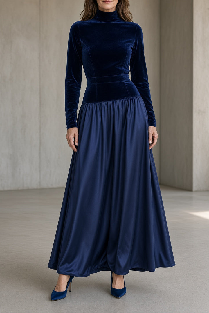 Vivien™ Kleid in Marineblau
