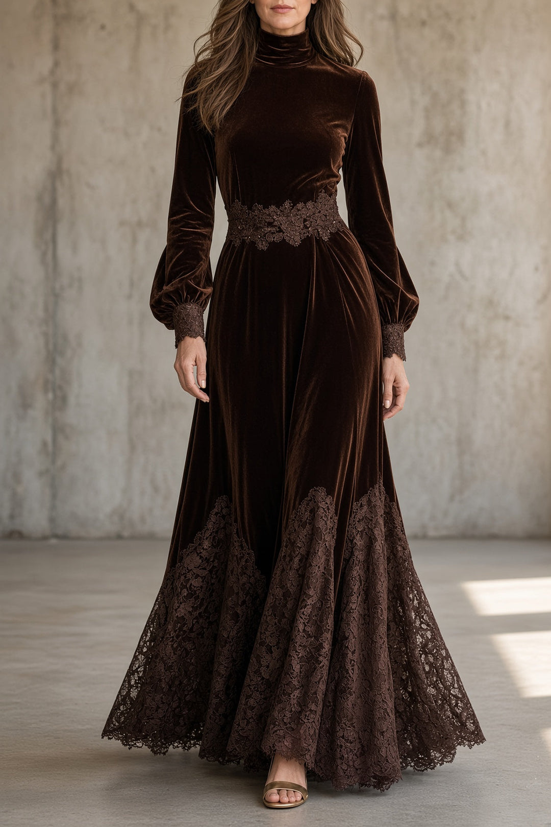Monica™ Kleid in Dunkelbraun