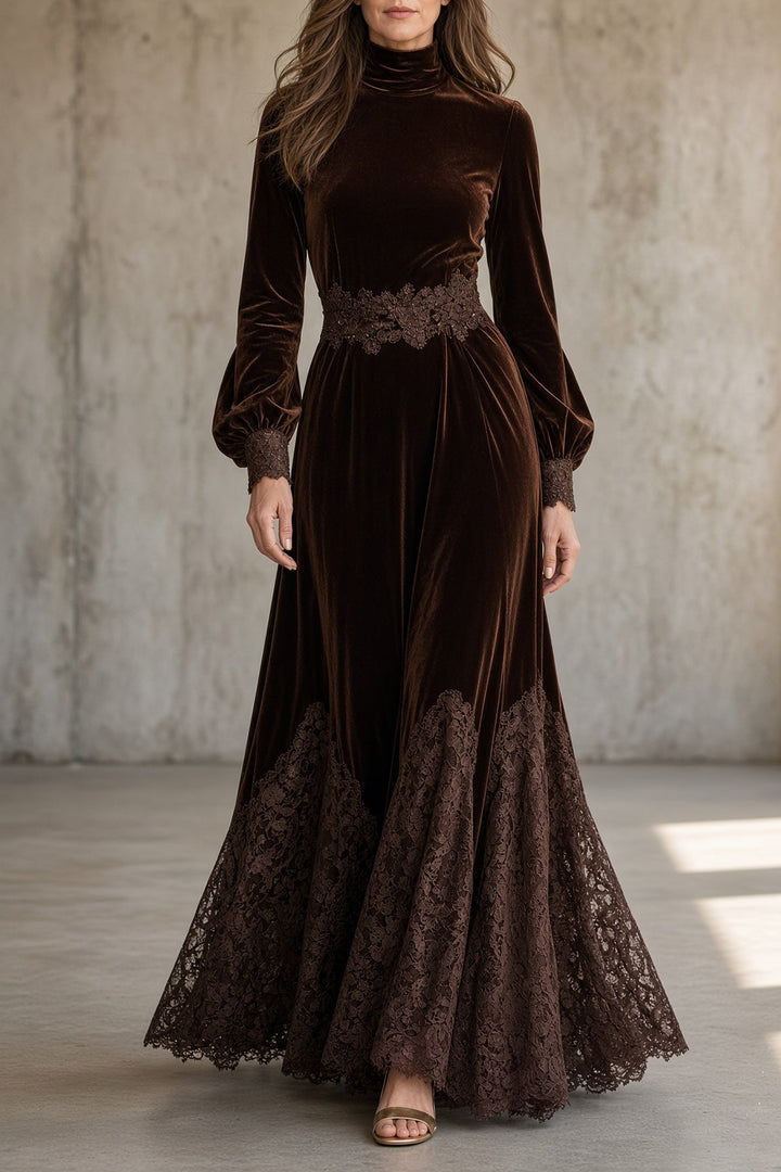Monica™ Kleid in Dunkelbraun