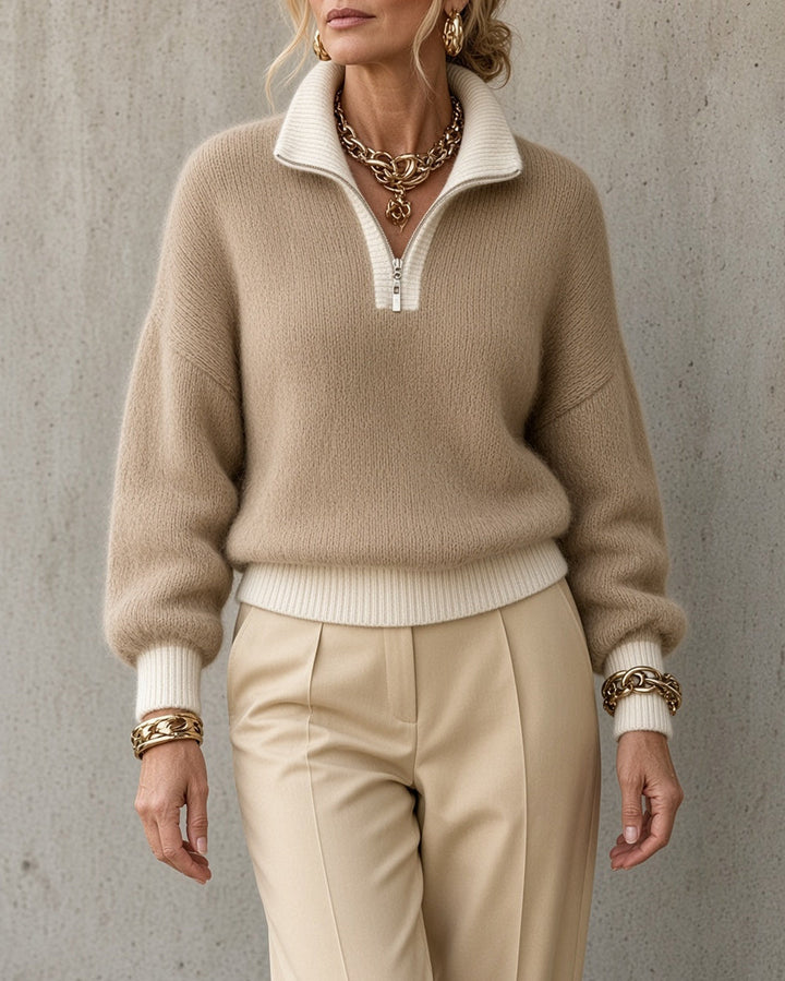 Monica™ Pullover in Beige