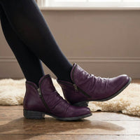Melinda™ | Stiefeletten mit Raffung und Zierreißverschluss