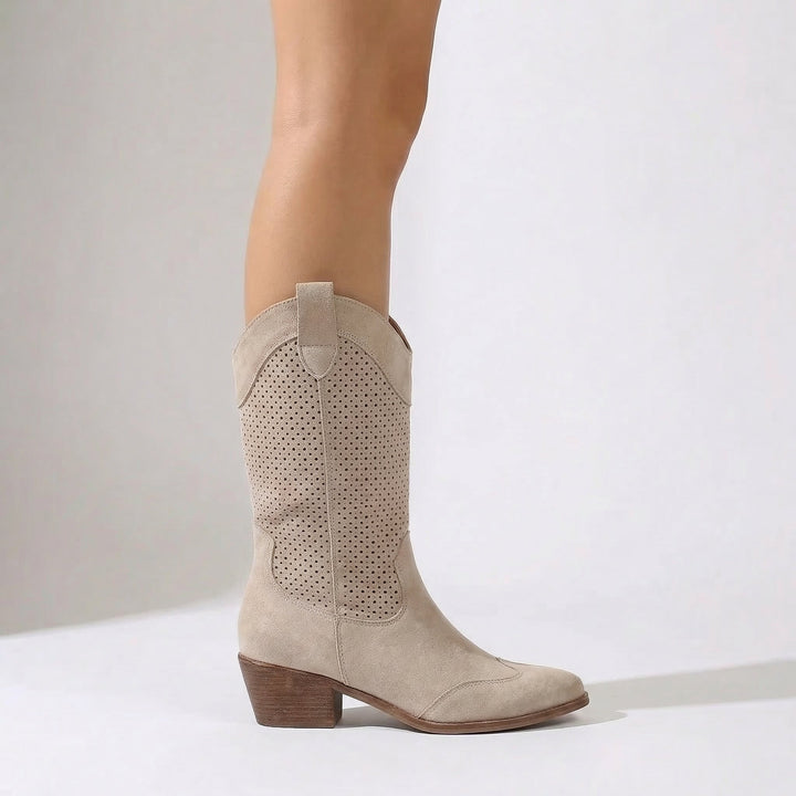 Natalie™ Westernstiefel in Beige