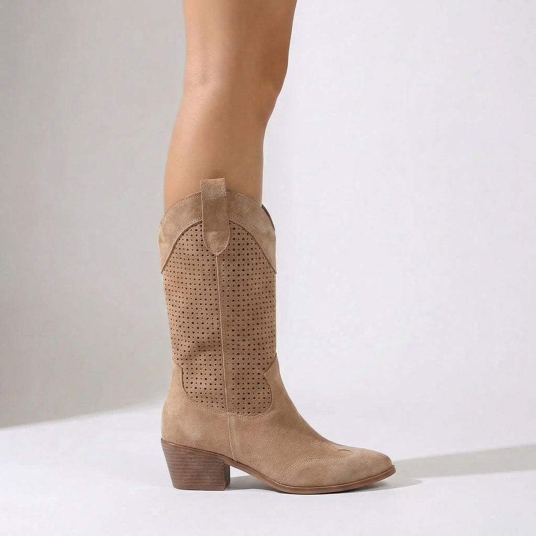 Natalie™ Westernstiefel in Kamel