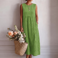 Livia™ | Maxikleid in Grün mit Blütenmotiven
