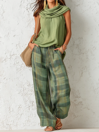 Botanica™ | Set mit ärmellosem Top und weiter Hose