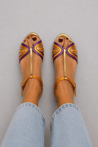 Viviana™ | Goldene Mittelmeer-Sandalen