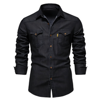 Davidhemd | Jeans-Hemdjacke mit Brusttaschen