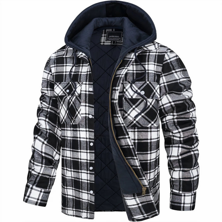 Moritzkaro Hemdjacke in Schwarz-Weiß kariert