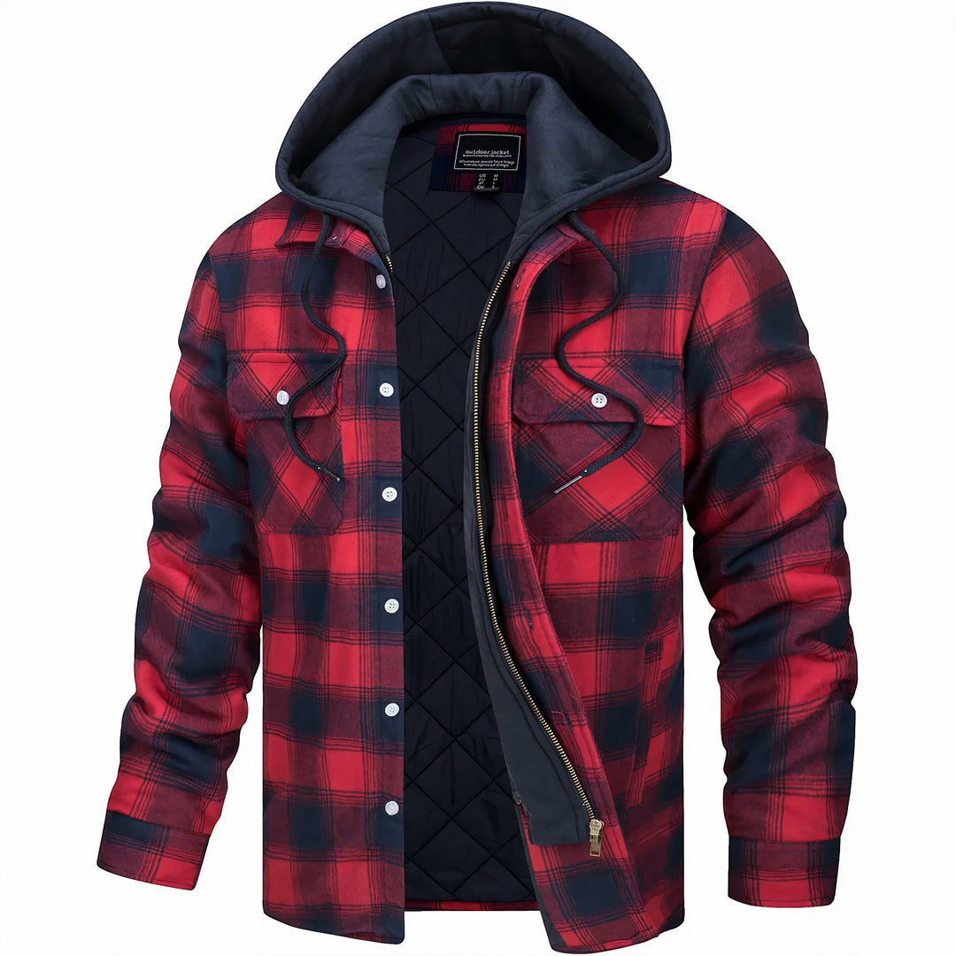 Moritzkaro Hemdjacke in Rot kariert