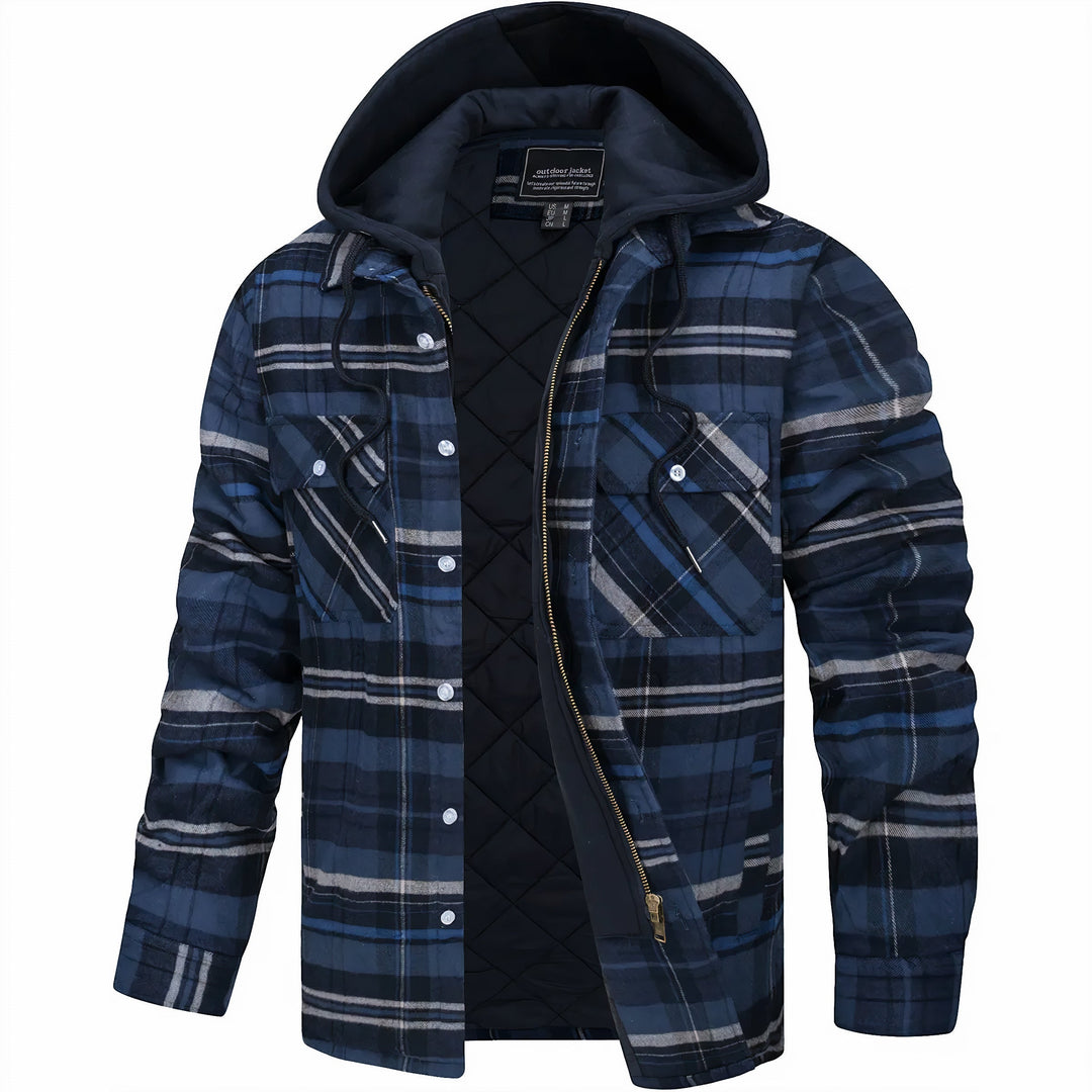 Moritzkaro Hemdjacke in Dunkelblau kariert