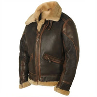 Valentinpilot | Fliegerjacke mit Teddykragen